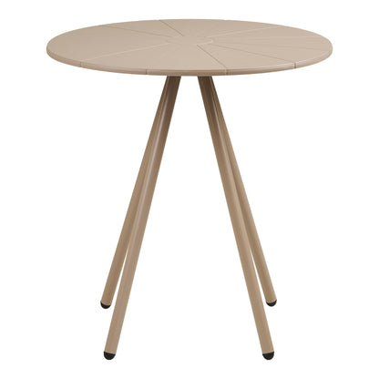 Barletta Bistro Table - Bistro table, polypropylen/steel, taupe, ø70x73,5 cm