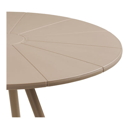 Barletta Bistro Table - Bistro table, polypropylen/steel, taupe, ø70x73,5 cm