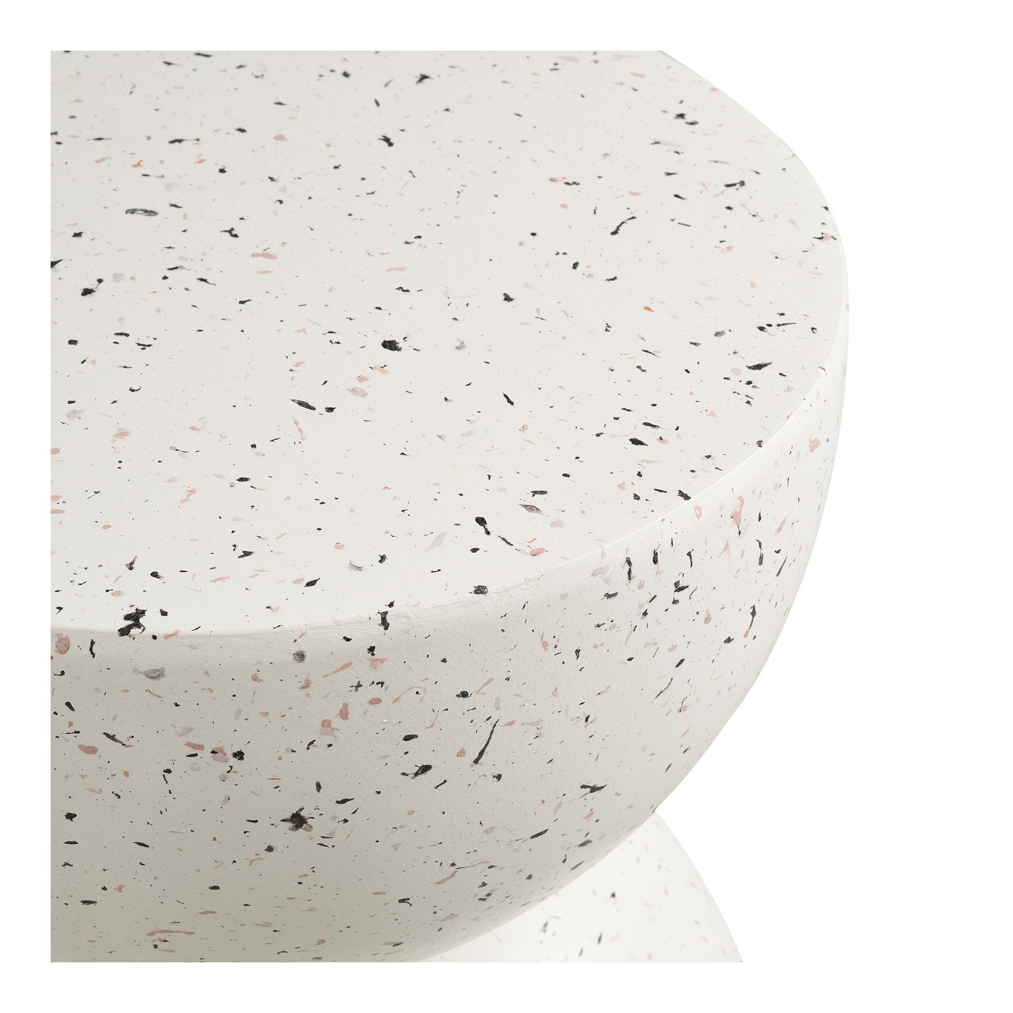 Beistelltisch Bonita - Beistelltisch, Fiberglasbeton, Terrazzo-Optik ø40x45 cm