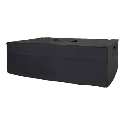 Luxusabdeckung - Luxusabdeckung für Lounge- und Sofagarnituren, 210g/m2 600D Polyester PU-beschichtet, wasserabweisend, schwarz
