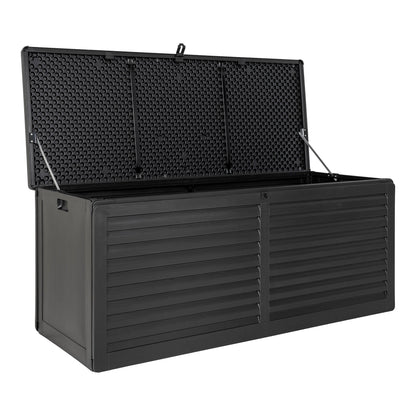 Dubrovnik Kissenbox - Kissenbox, Kunststoff, schwarz 146,5x61x64,5 cm, 490 L
