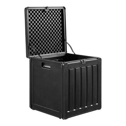 Sobra Kissenbox - Kissenbox, Kunststoff, schwarz, 42,8x42,8x46,4 cm, 76 L