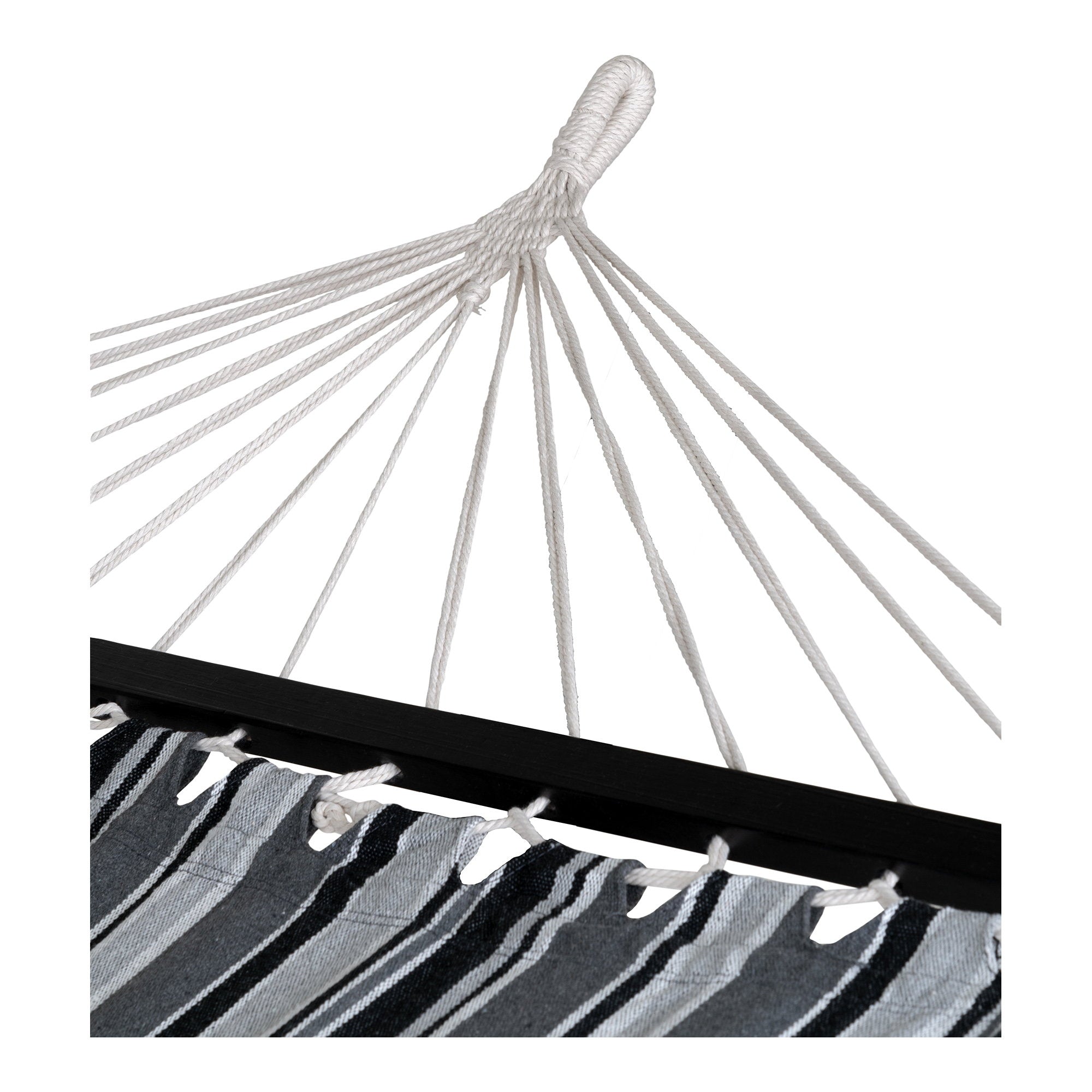 Lamia Hammock - Hammock, polyester/cotton, larch, black/grey/white