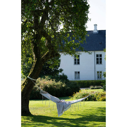 Hängematte Edessa – Polyester/Baumwolle, Lärche, Off-White, 200×80 cm