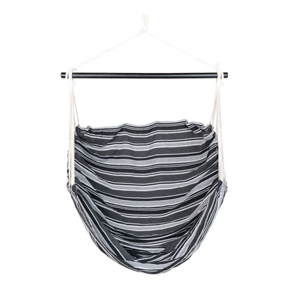 Lamia Hammock Chair - Hammock Chair, polyester/cotton, larch, black/grey/white