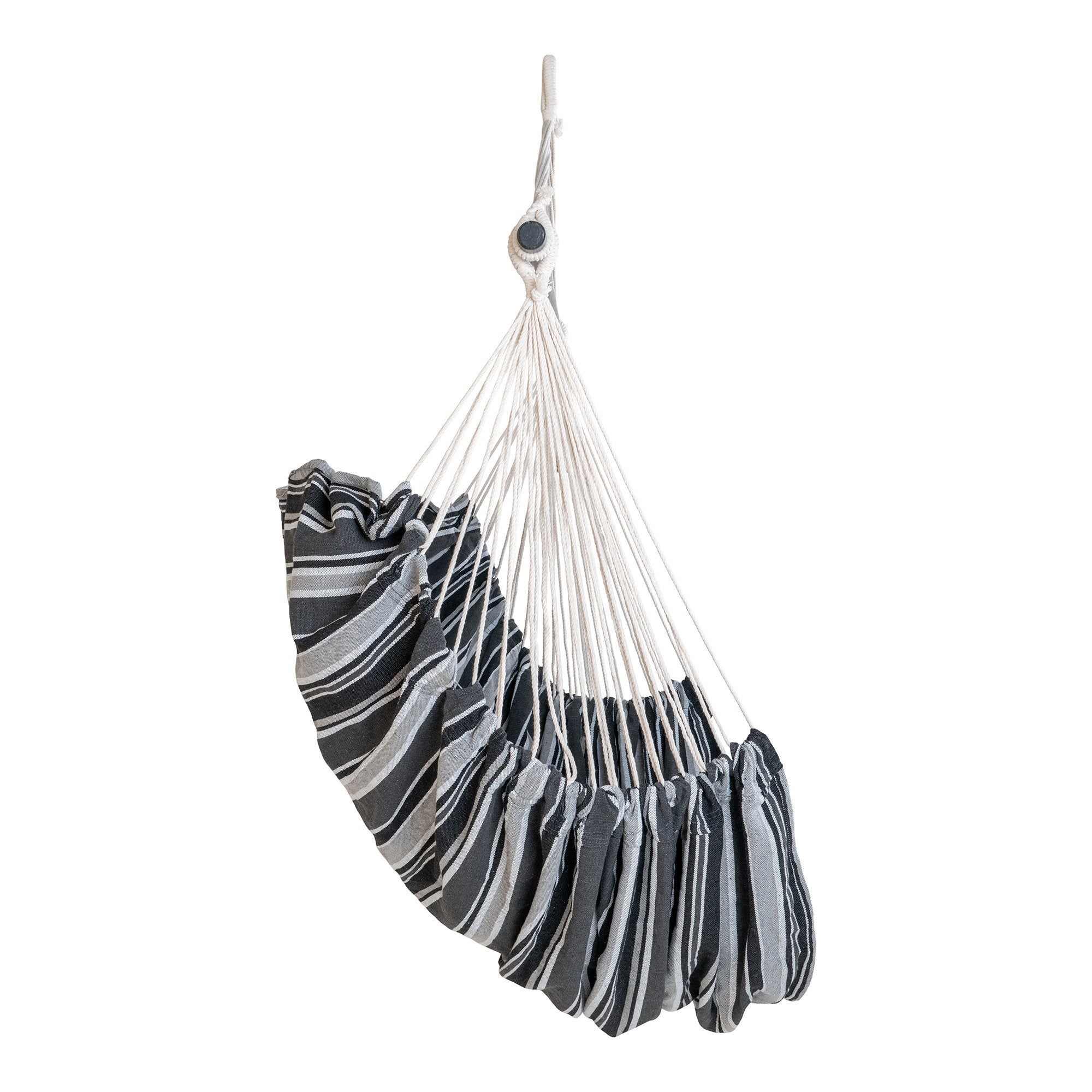 Lamia Hammock Chair - Hammock Chair, polyester/cotton, larch, black/grey/white