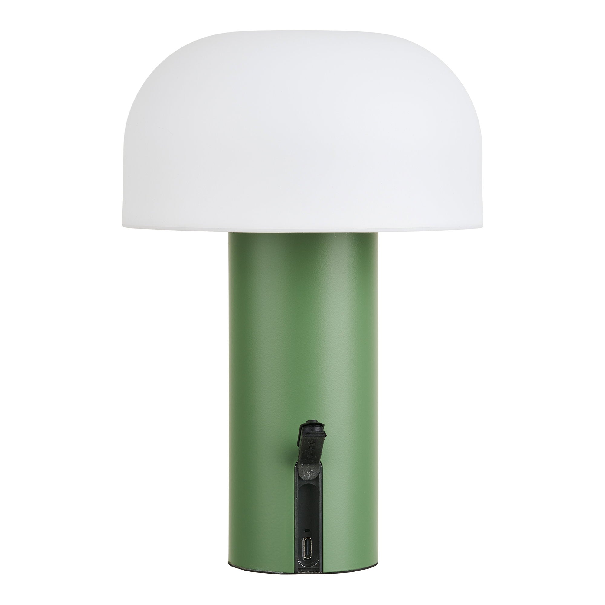 Soham LED Lamp - Lamp, rechargeable, white/green