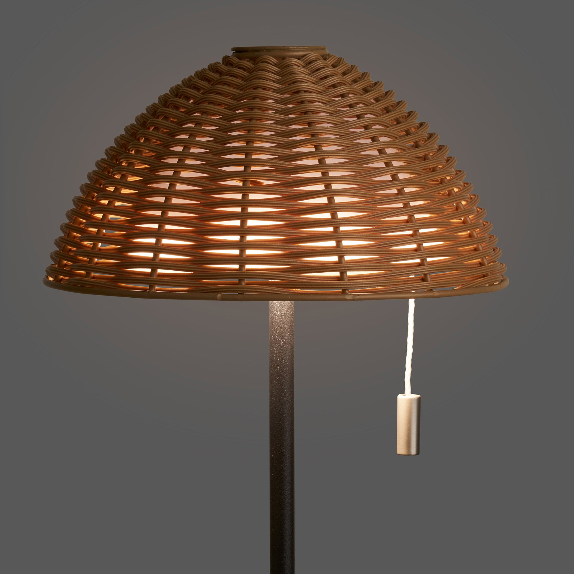 Wigan LED Table Lamp - Table lamp, metal, rechargeable, nature/black