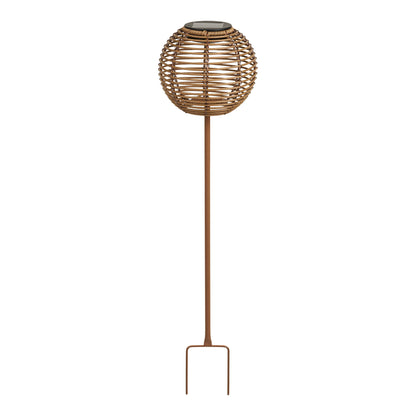 Vloerlamp Carlisle – metaal en PE, naturel, 17x17x70,5 cm