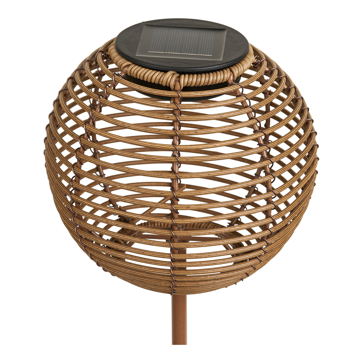 Vloerlamp Carlisle – metaal en PE, naturel, 17x17x70,5 cm
