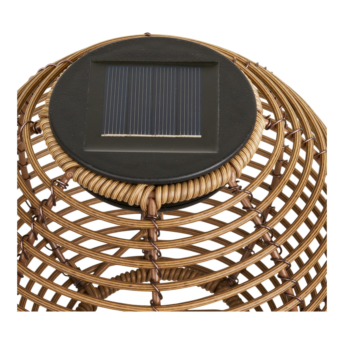 Vloerlamp Carlisle – metaal en PE, naturel, 17x17x70,5 cm