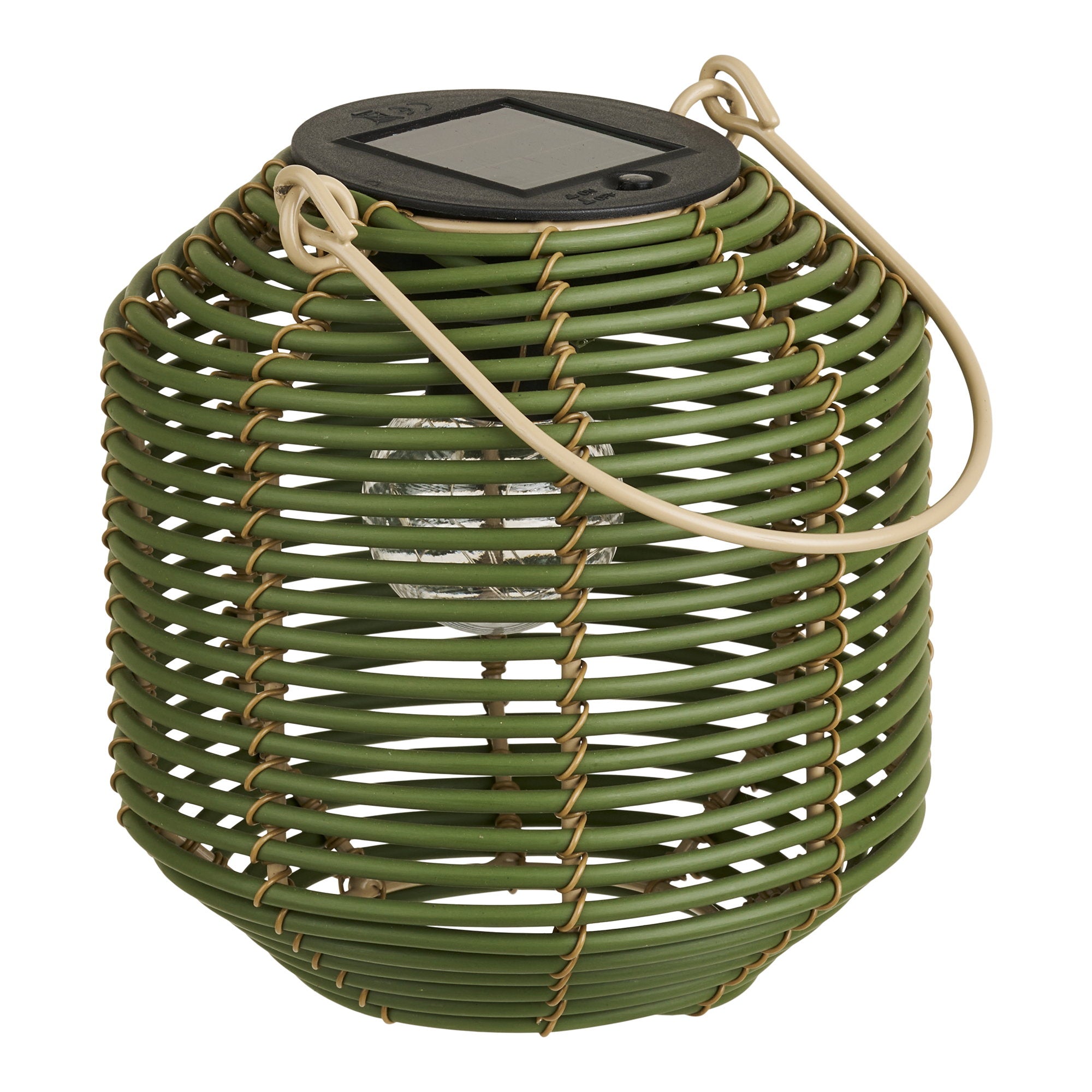 Crewe Lantern - Lantern, rechargeable with integrated solar panel, nature