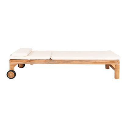 Andorra Cushion for Sunlounger - Cushion for Sun Lounger, cotton, white