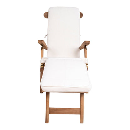 Arrecife Cushion for Deck Chair - Cushion for Deck Chair, cotton, white