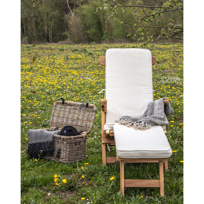 Arrecife Cushion for Deck Chair - Cushion for Deck Chair, cotton, white