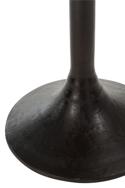 Table Bar Round Wood/Metal Natural/Black