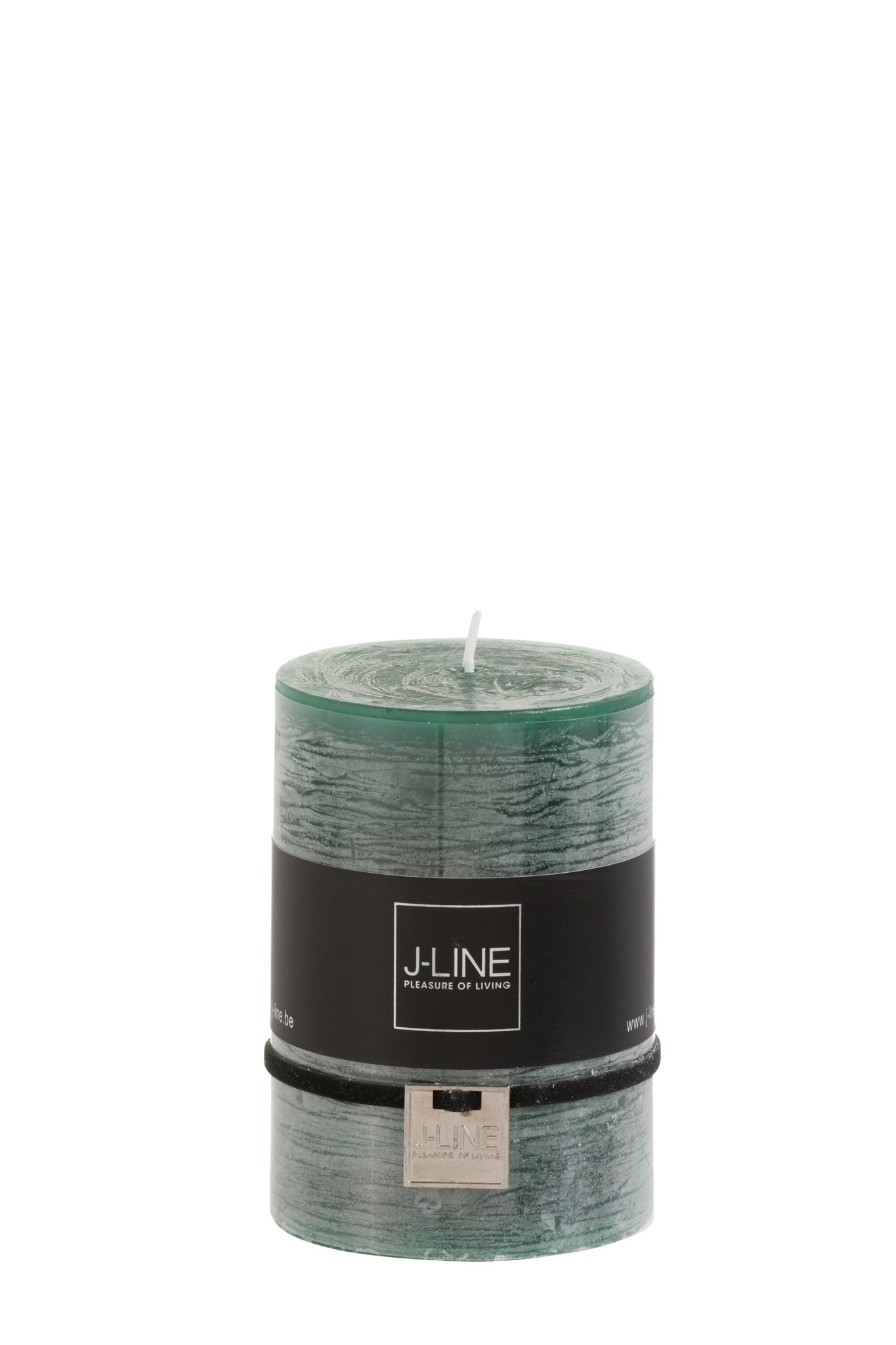 Cylinder Candle Dark Green M 42H