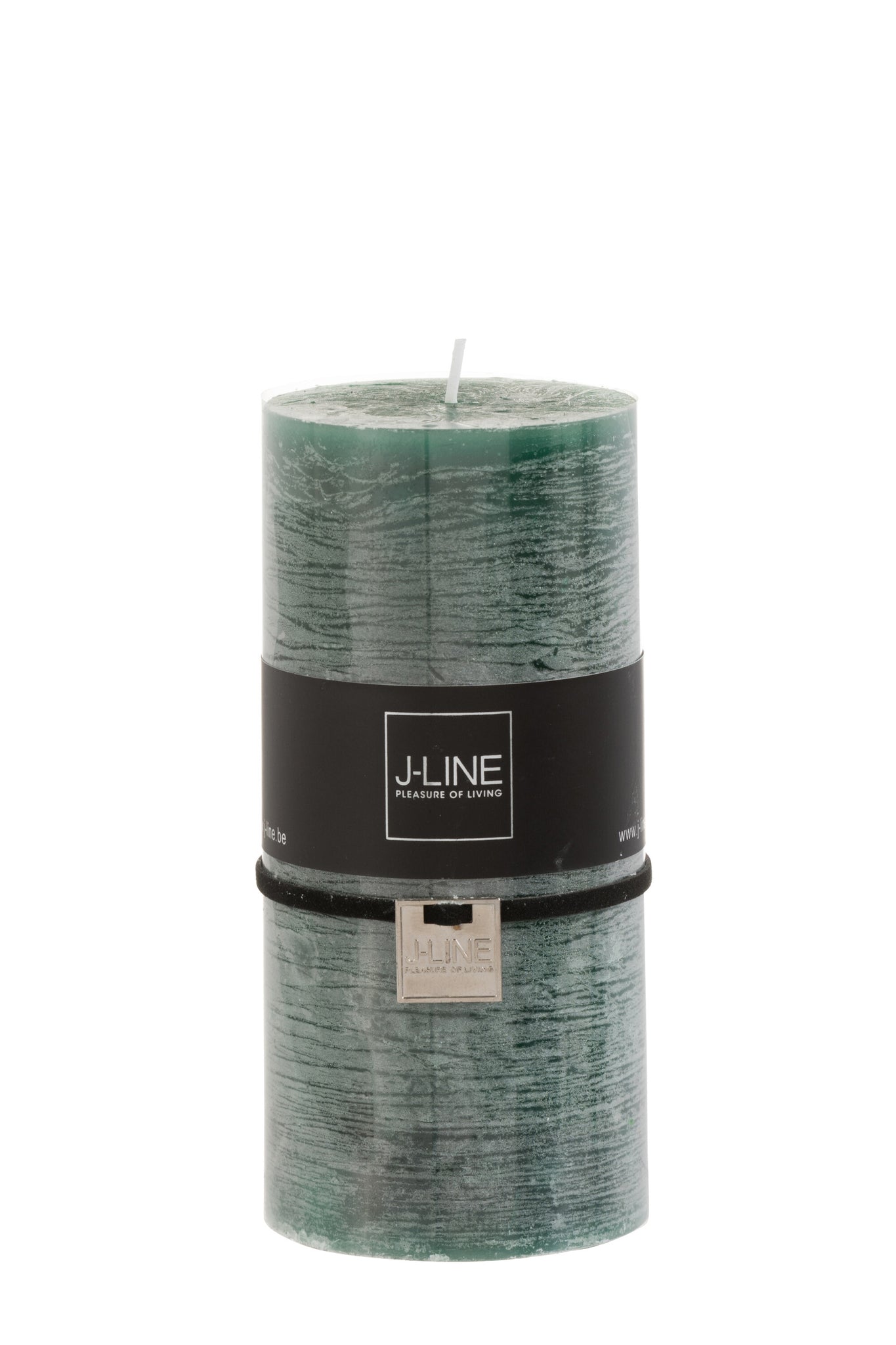 Cylinder Candle Dark Green L -70H