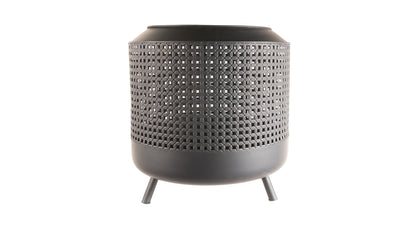 Midland Feuerkorb mit BBQ-Grill Schwarz