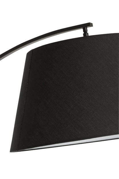 Stehlampe, Bogen, Metall, Schwarz