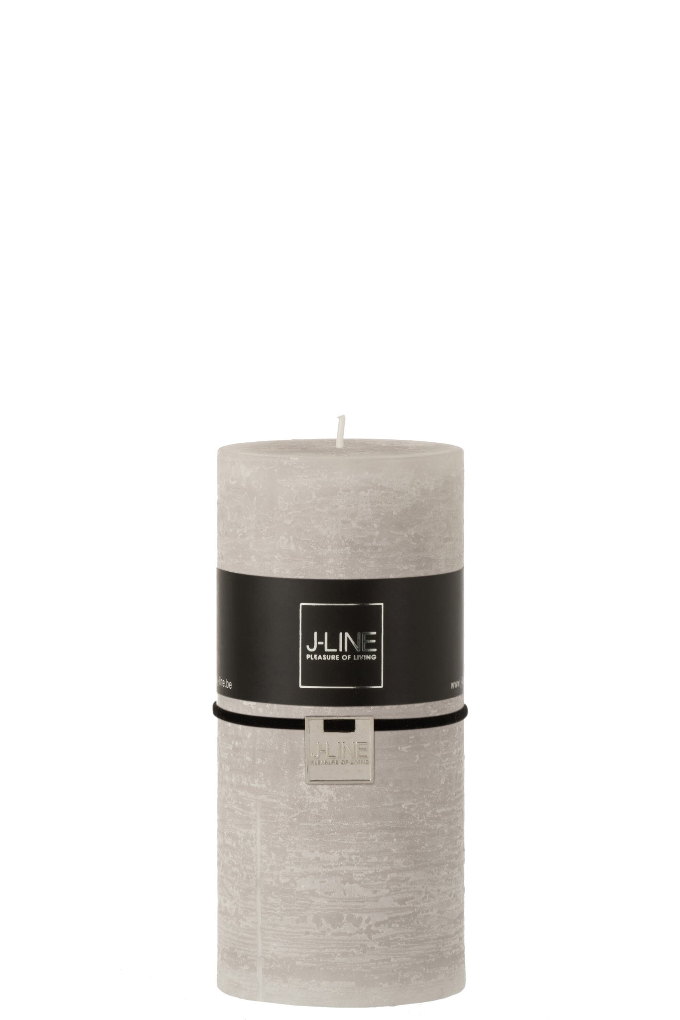 Cylinder Candle  Light Grey L70h