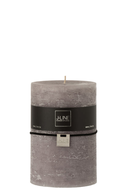 Cylinder Candle  Dark Grey Xl110h