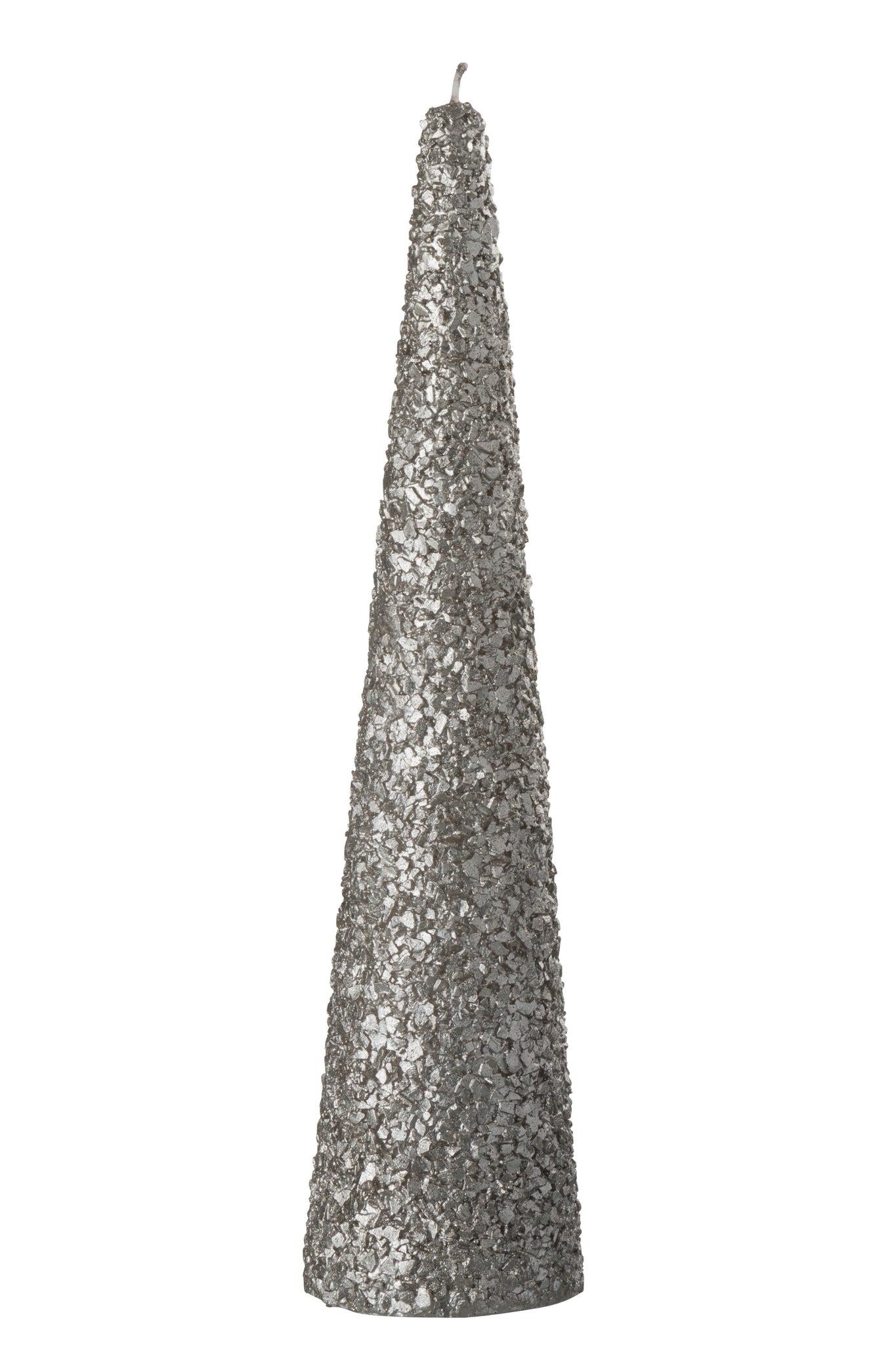 Candle Conic Glitter Wax Champagne Large-10H