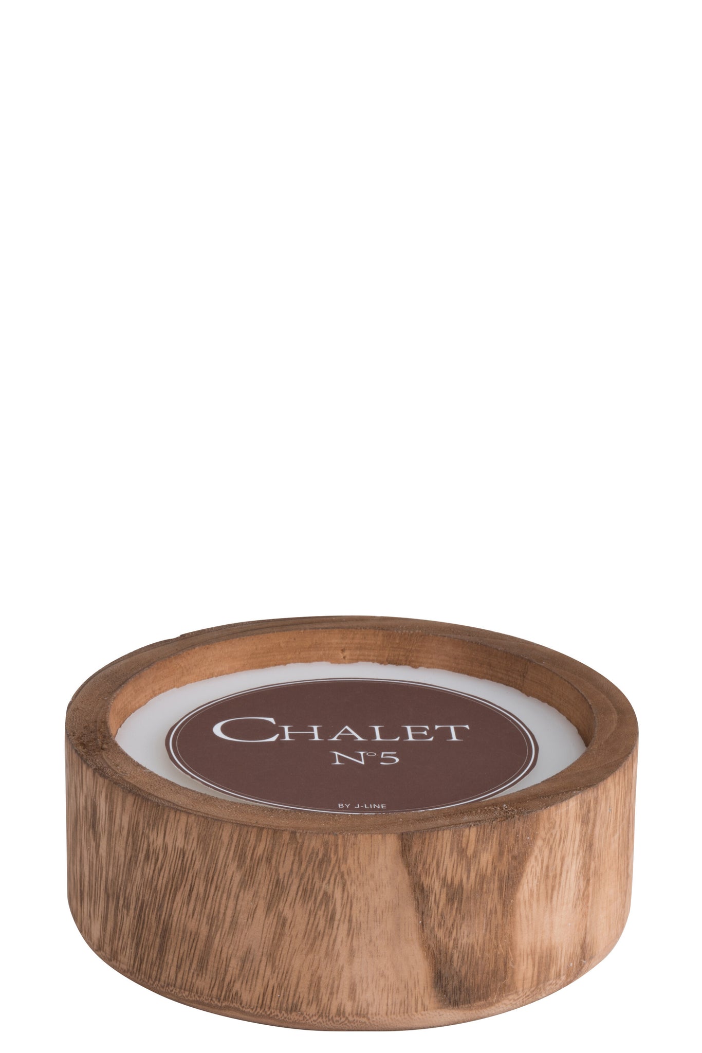 Candle Chalet Wood Brown Small