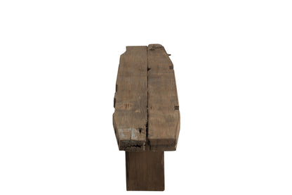 Bench Rough Recycled Wood Brown