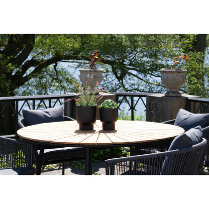 Fulda Flowerpots - Flowerpots, metal, black set of 2
