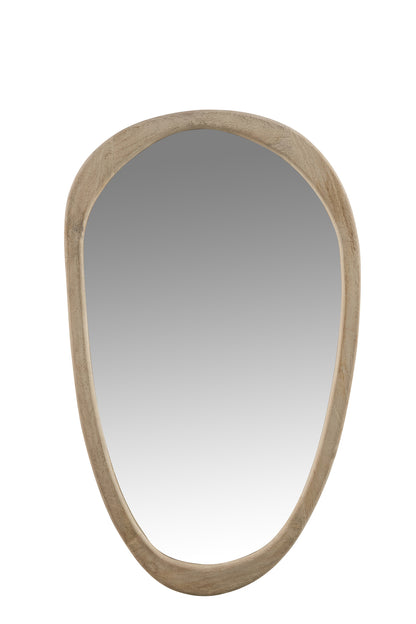 Mirror Irregular Mango Wood Large