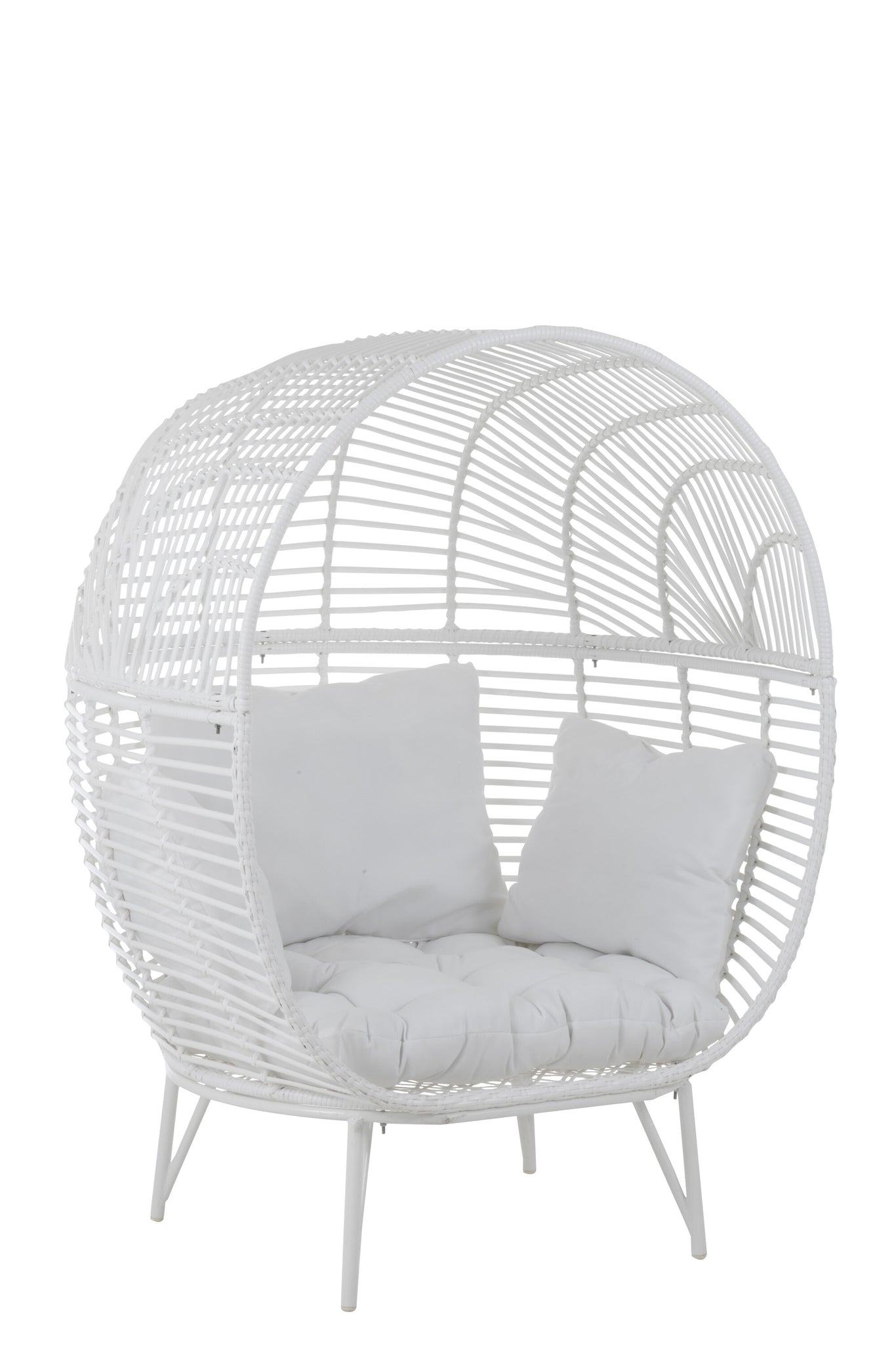 Lounge Chair Oval Steel White