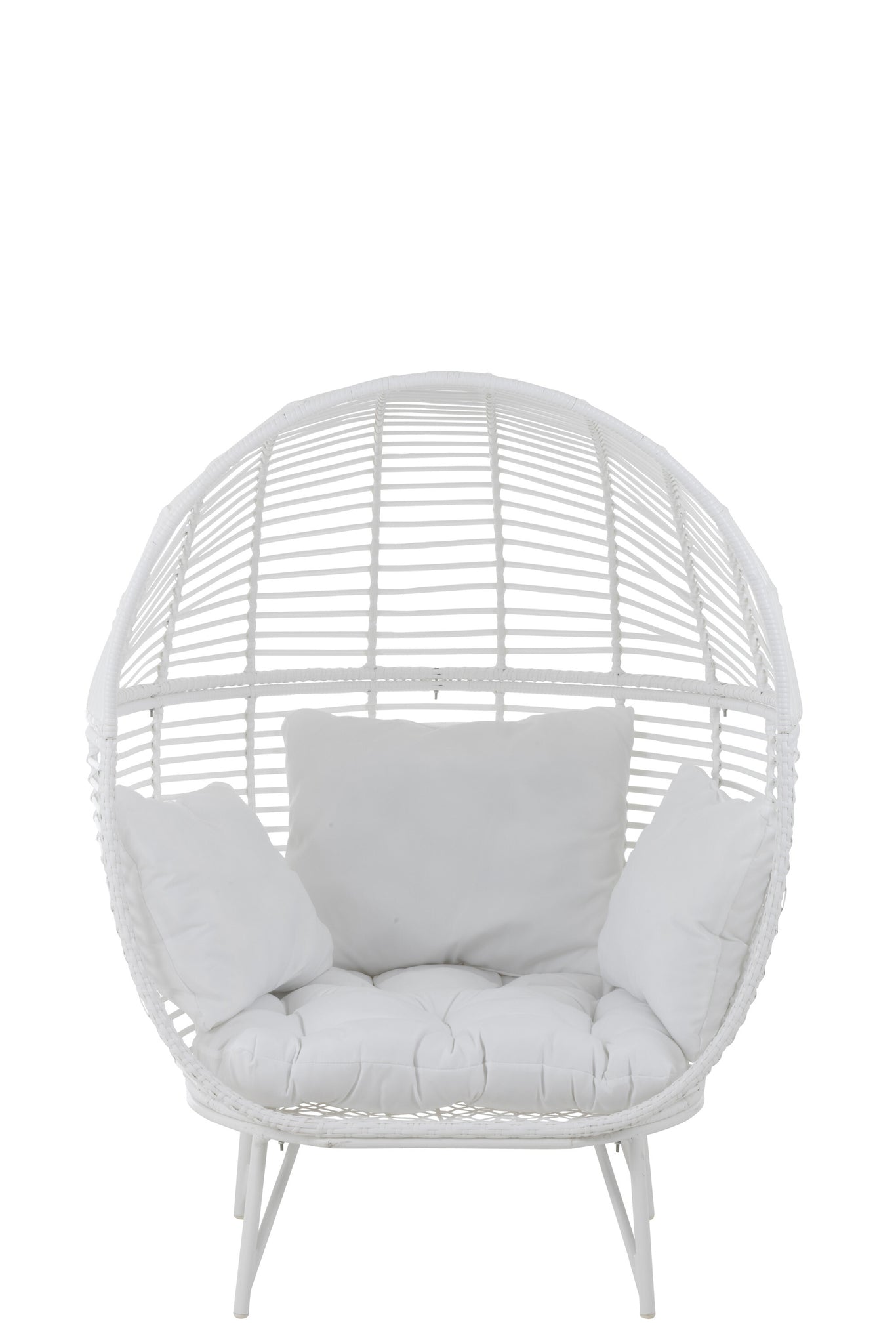 Lounge Chair Oval Steel White