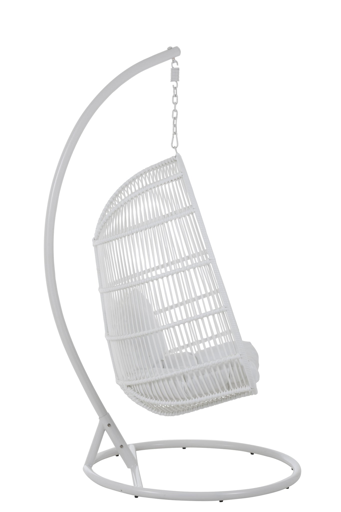Hanging Chair Oval Steel White