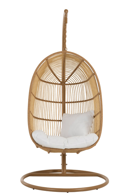 Hanging Chair Oval Steel Natural