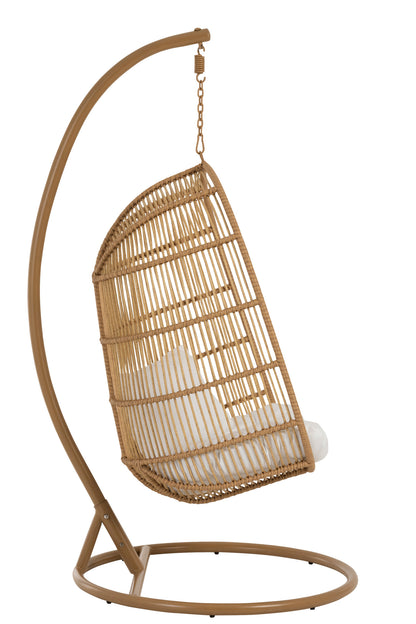 Hanging Chair Oval Steel Natural