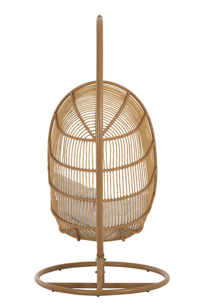 Hanging Chair Oval Steel Natural