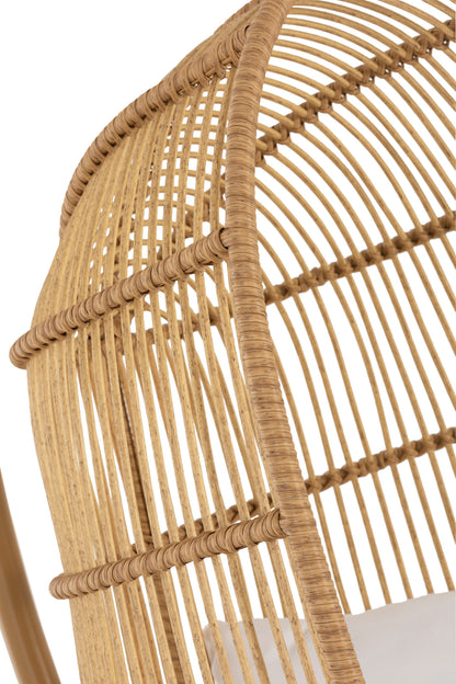 Hanging Chair Oval Steel Natural