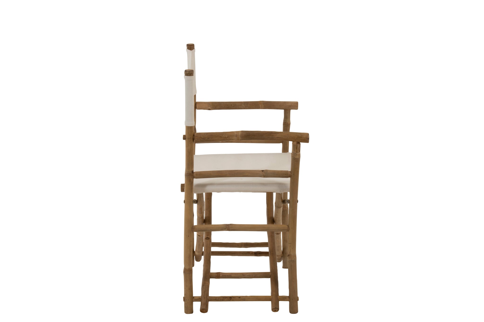 Chair Director Pliable Bamboo+Textile Natural+White