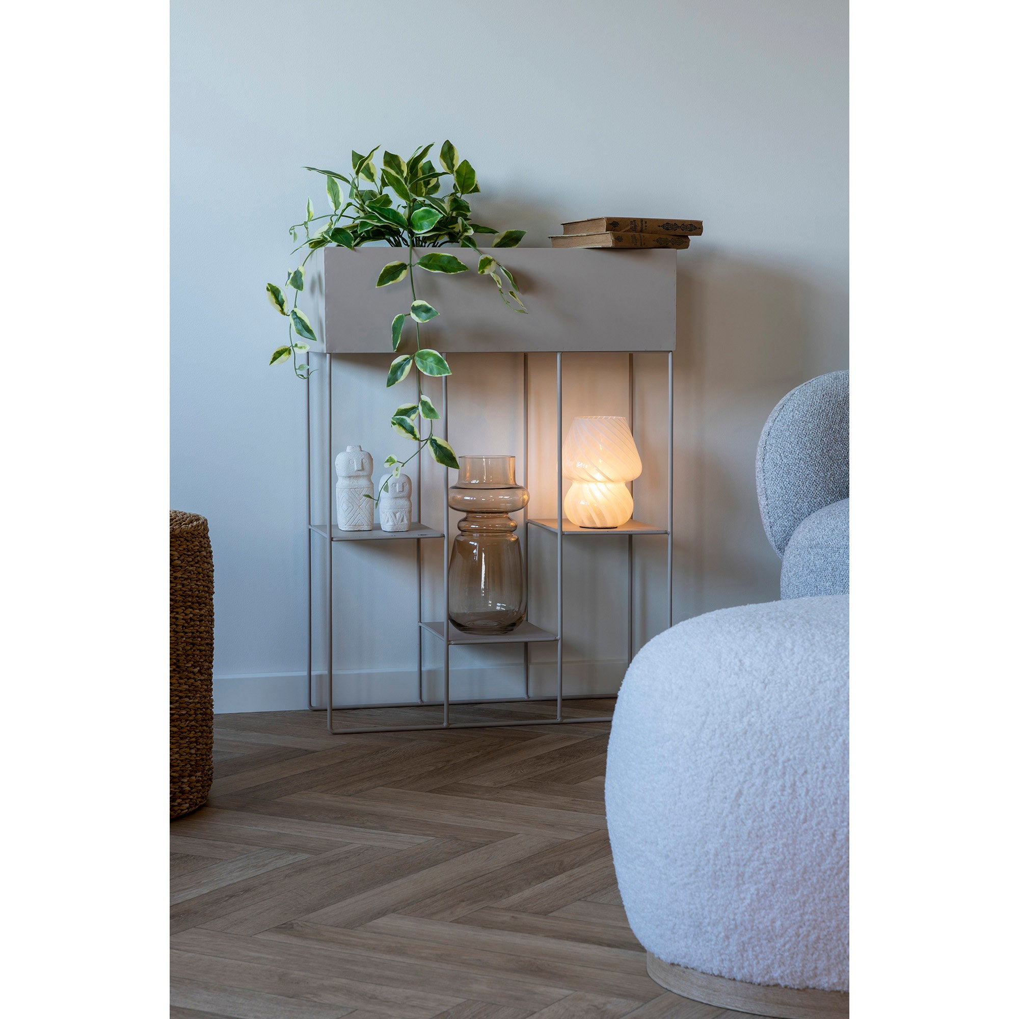 Rabo plantenbak – staal, zand, 25×60×80 cm