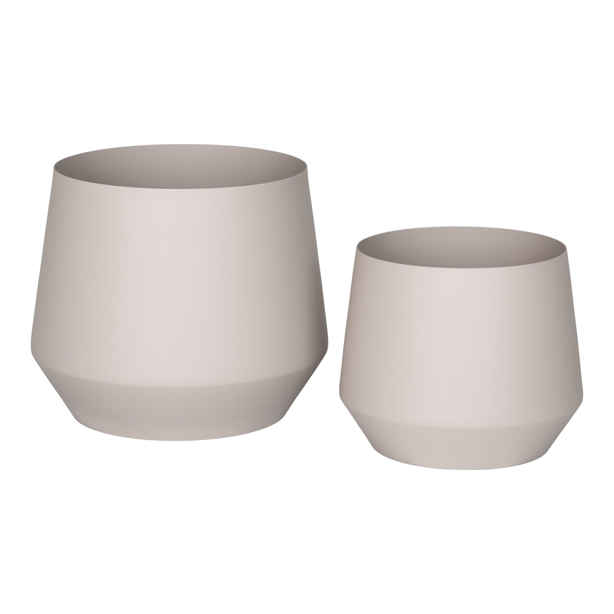Trofa Flowerpot - Flowerpot, steel, sand set of 2