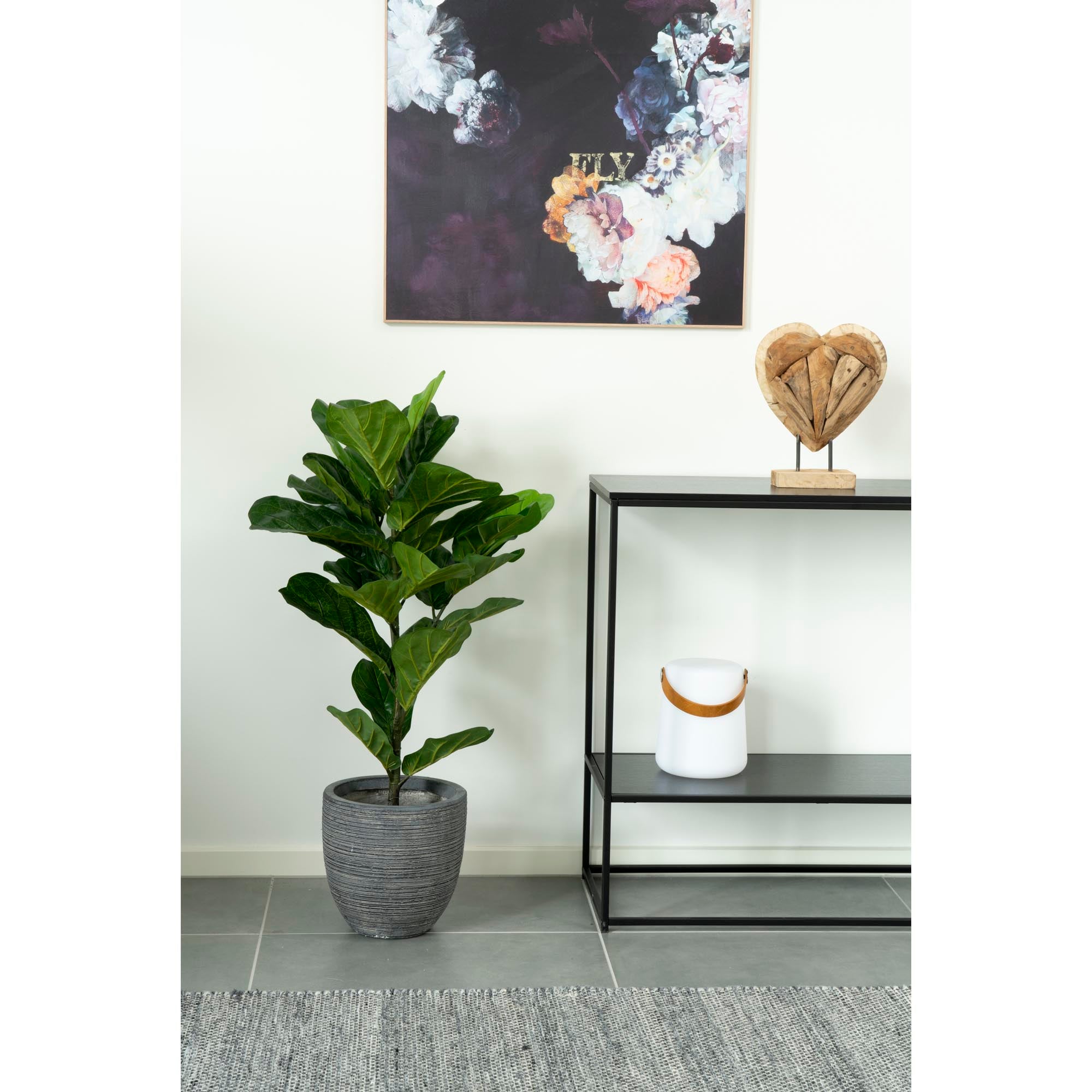 Geigenfeige – Künstliche Pflanze, grün H:100 cm