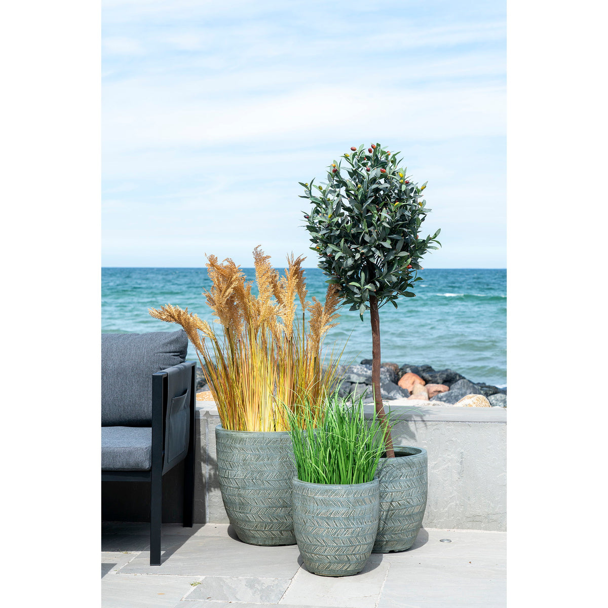 Kunstplant Sorghumgras – naturel, 110 cm