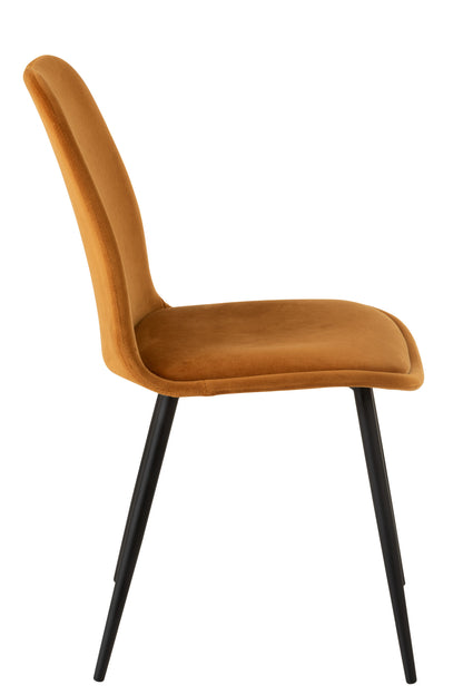 Chair Claire Metal/Textile Ochre