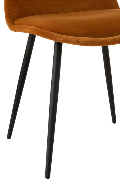 Chair Claire Metal/Textile Ochre