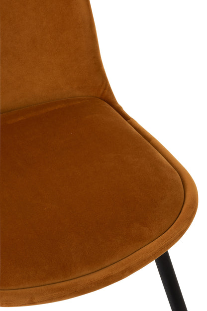 Chair Claire Metal/Textile Ochre