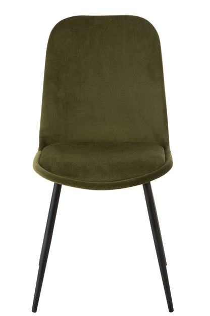 Chair Claire Metal/Textile Green