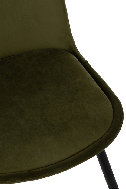 Chair Claire Metal/Textile Green