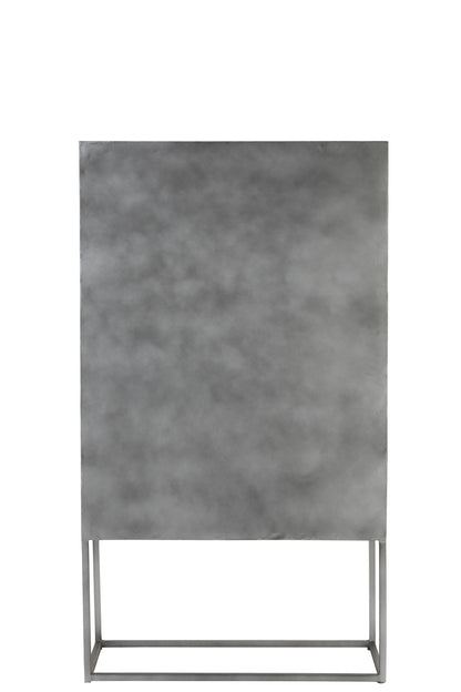 Bar Cabinet Shanil 2 Doors Wood/Iron Natural/Grey