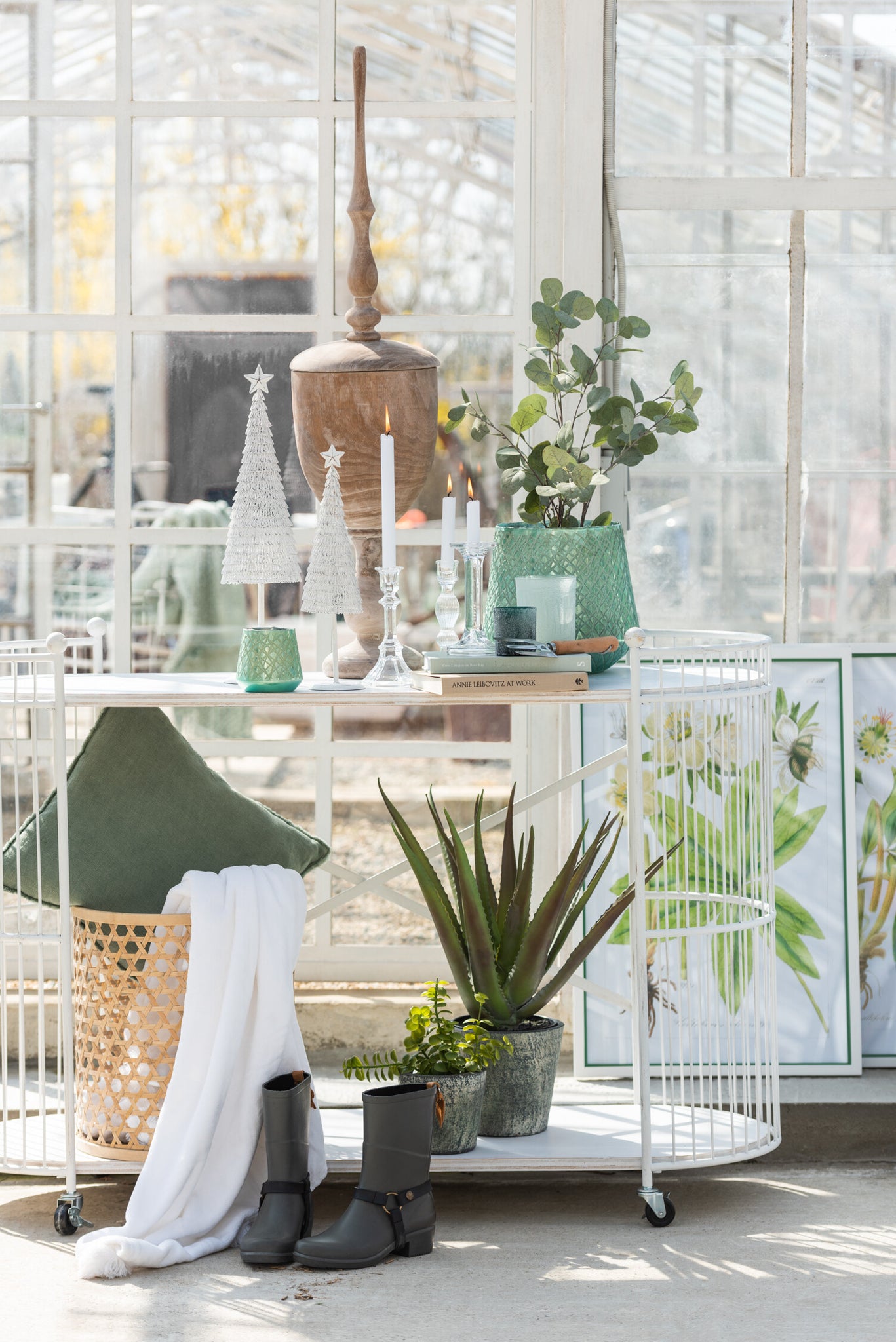 Candlestick Classic Glass Transparent Large